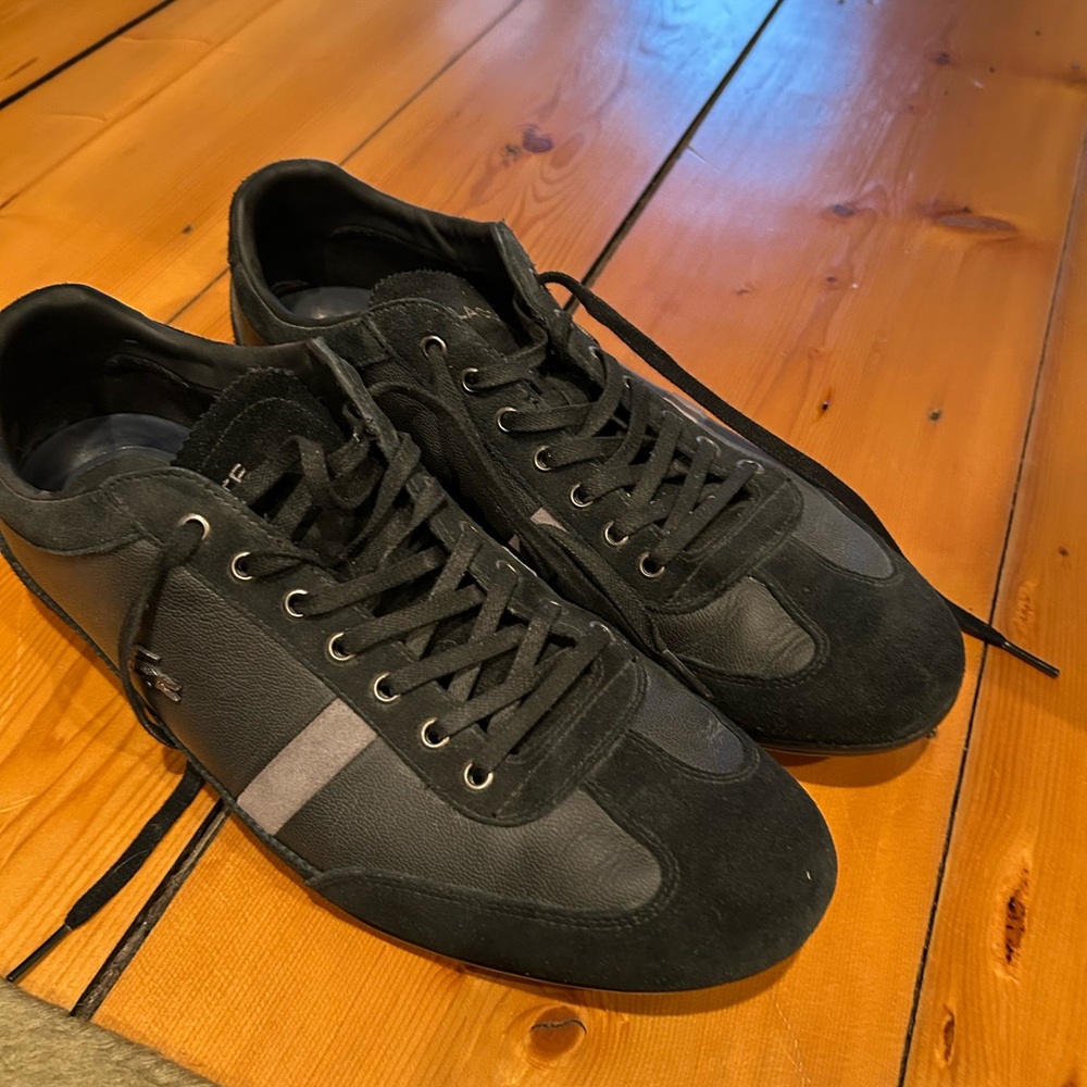 Lacoste Black and Gray Men's Sneakers